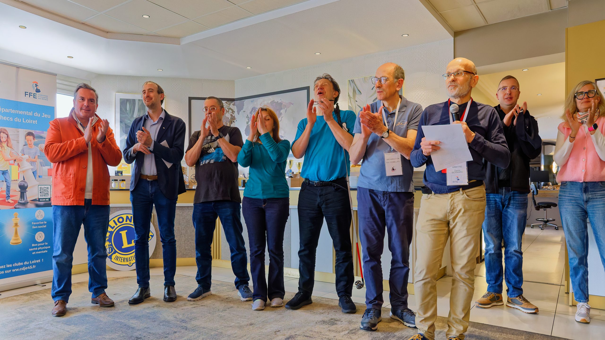 Christian, Yves, Laura et Pierre SCHMITT sont applaudis.